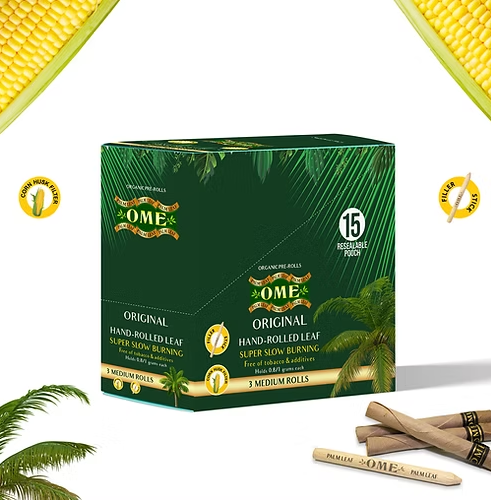 Photograph of product: OME Palm Leaf Original Pre-Rolled Wraps (3pk)