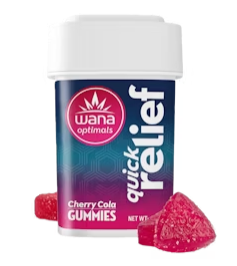 Photograph of product: CHERRY COLA QUICK RELIEF THC:CBC:CBG GUMMIES 10PK