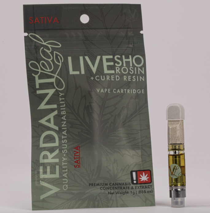 Photograph of product: Verdant Leaf Live Rosin/Cured Resin Cartridge | Sour Waves (S)