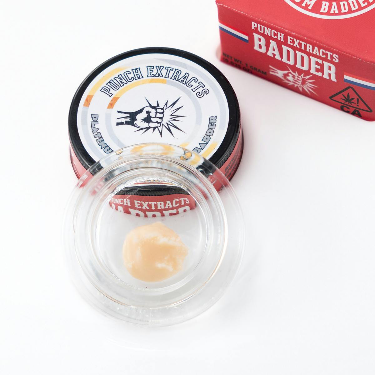 Photograph of product: Punch BHO 1G Badder - Platinum Cheesecake