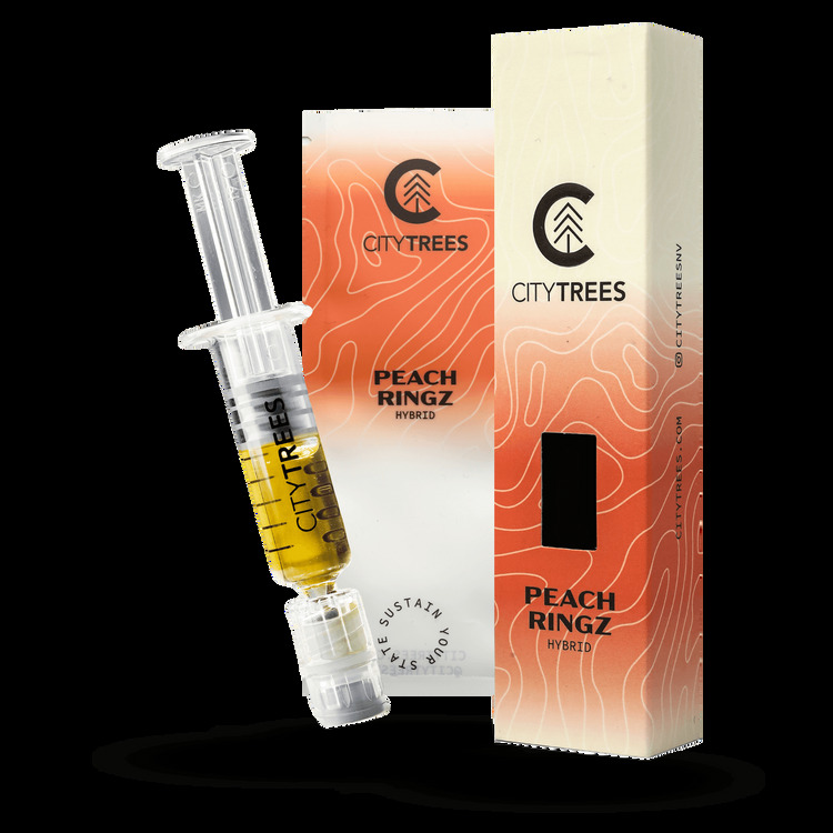 Photograph of product: City Trees | Peach Ringz Dab Oil | .85g