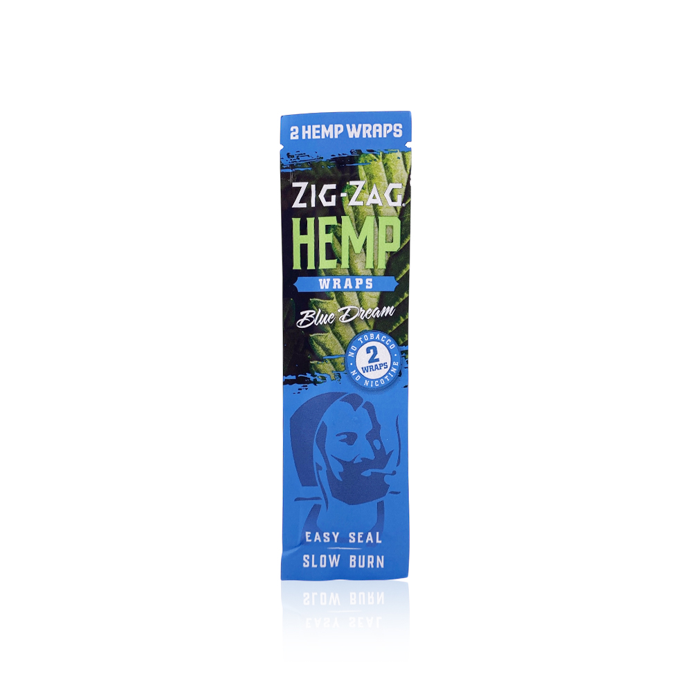 Photograph of product: ZIG ZAG - Accessories - Hemp Wraps - Blue Dream - 2-Pack