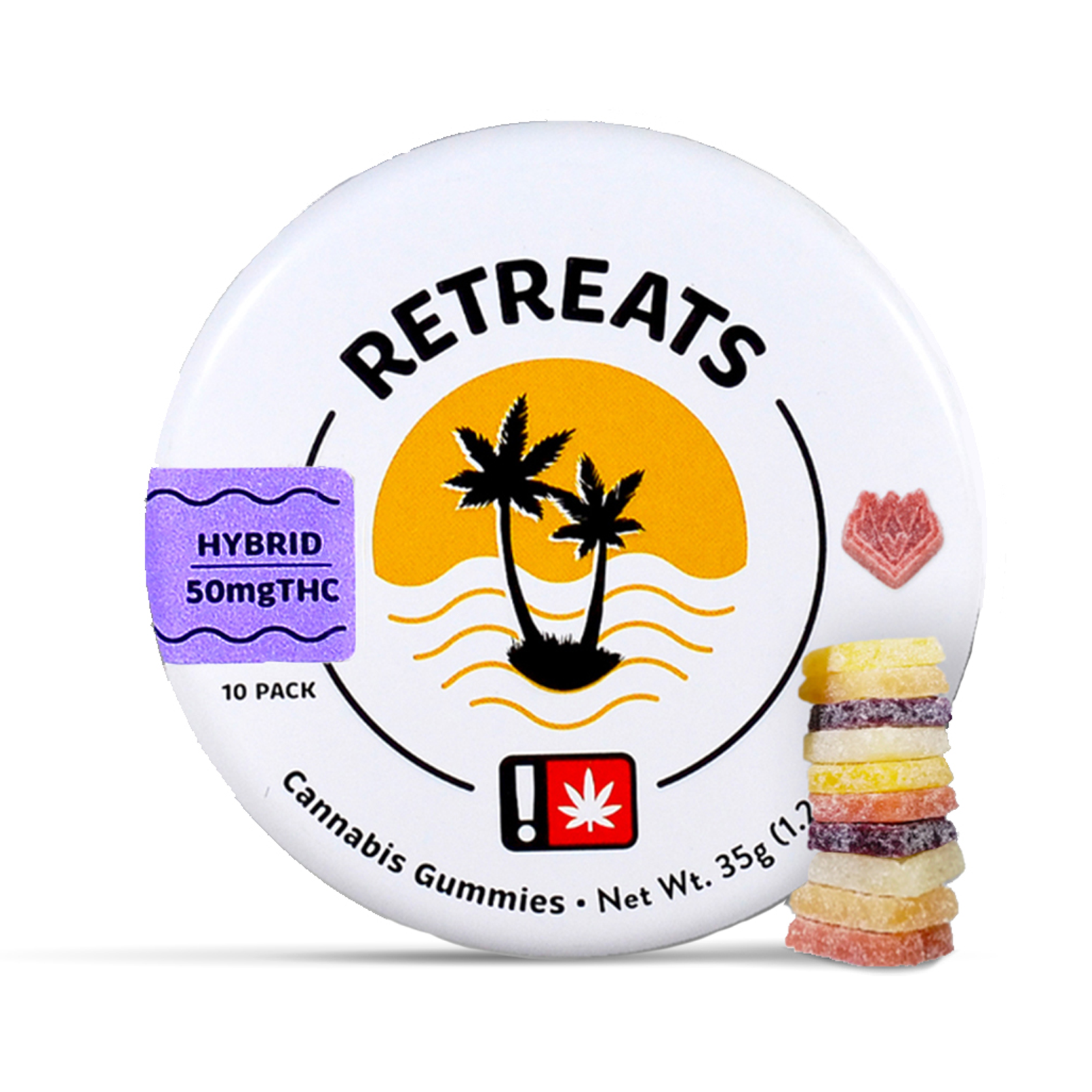 Photograph of product: Retreats Hybrid Gummies | 50mg