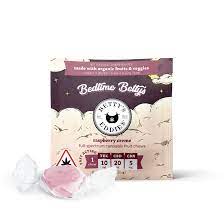 Photograph of product: Betty's Eddies Chews Bedtime Betty's Raspberry Creme 2:4:1 TH-oui:CBD:CBN 10mg 10pk