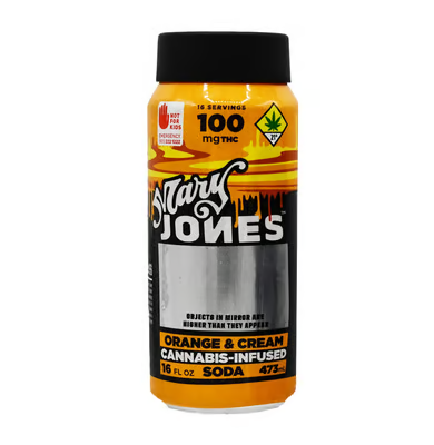 Photograph of product: Mary Jones Oranges & Cream Soda (12oz) 100mg