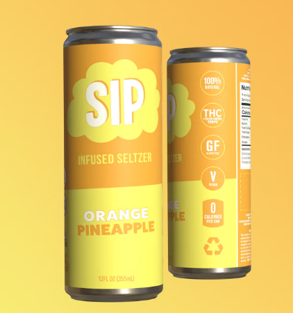 Photograph of product: SIP - Orange Pineapple Seltzer 5mg