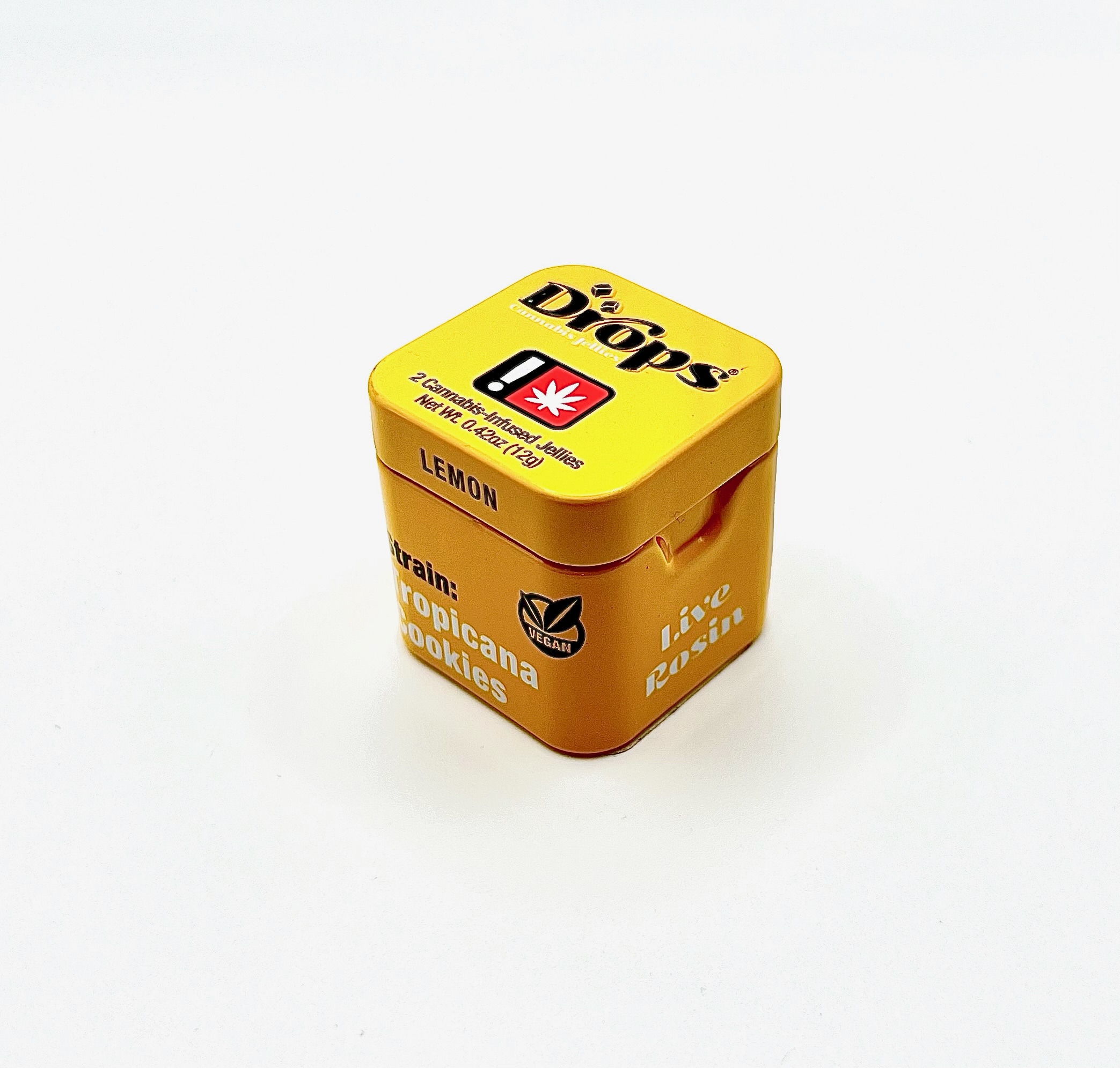 Photograph of product: Drops | Lemon | TH-oui | 100mg 2-Piece Gummy