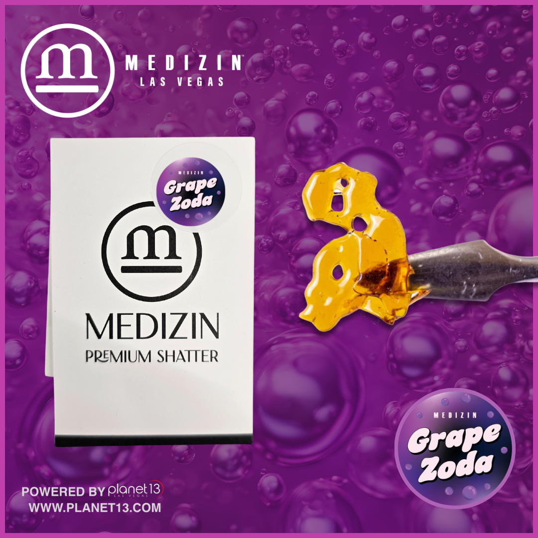 Photograph of product: Grape Zoda .5g Shatter