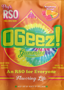 Photograph of product: Ogeez! RSO The Big One Raspberry Orange 100mg