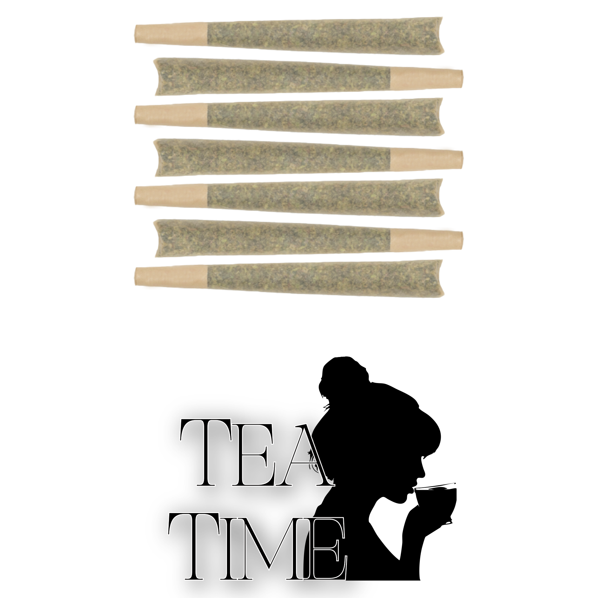 Photograph of product: 7PK PreRoll Tea Time - 3.5g