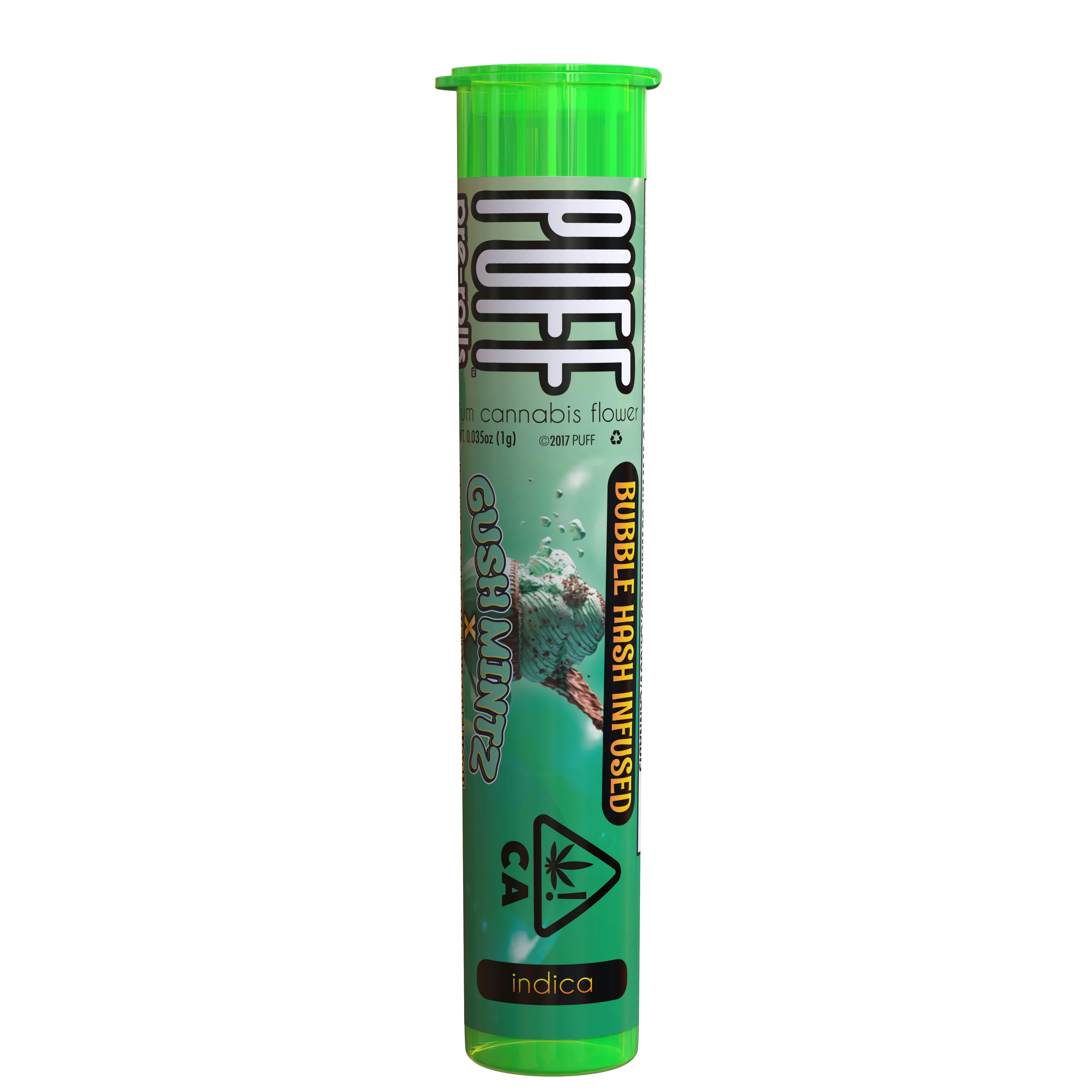 Photograph of product: Bubble au chocolat Infused Pre-Roll - Gush Mints x Ice Cream Cake