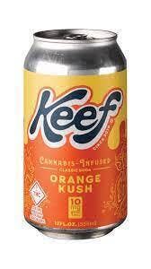 Photograph of product: KEEF | ORANGE KUSH | INFUSED SODA | 100MG