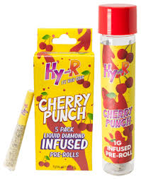 Photograph of product: Hy-R - Infused Pre-Rolls (5 Pack) - Cherry Punch