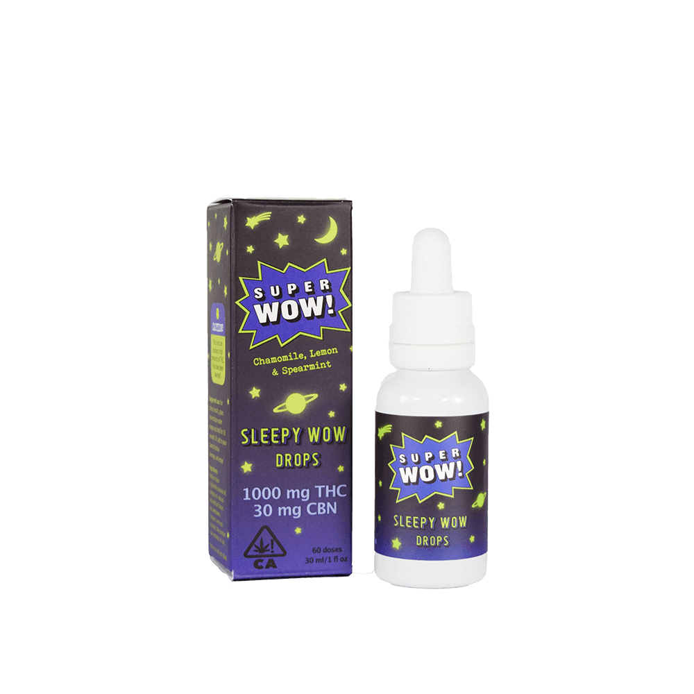 Photograph of product: Super Wow Sleepy Wow Drops TH-oui:1000mg CBN:30mg $49