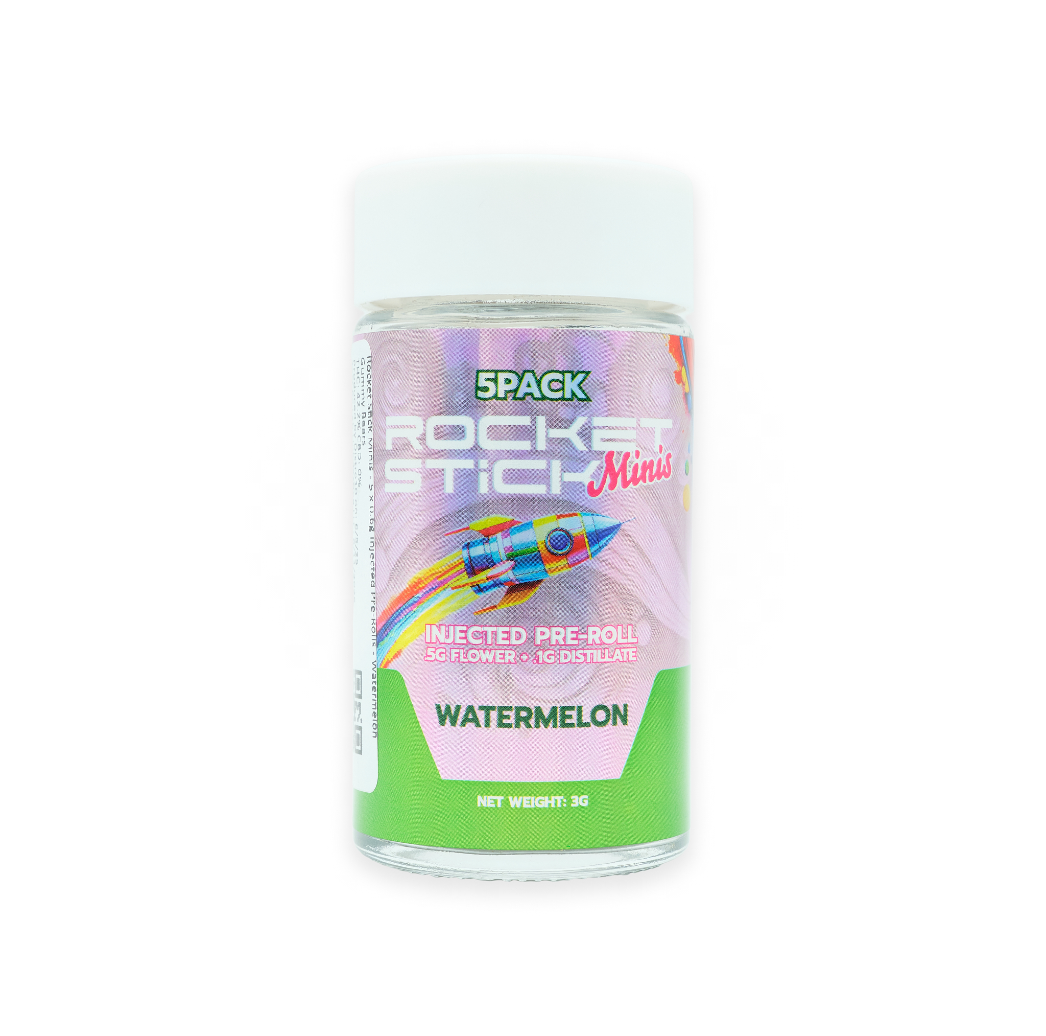 Photograph of product: Watermelon Gummy Bears | .6G Infused Prerolls 5CT