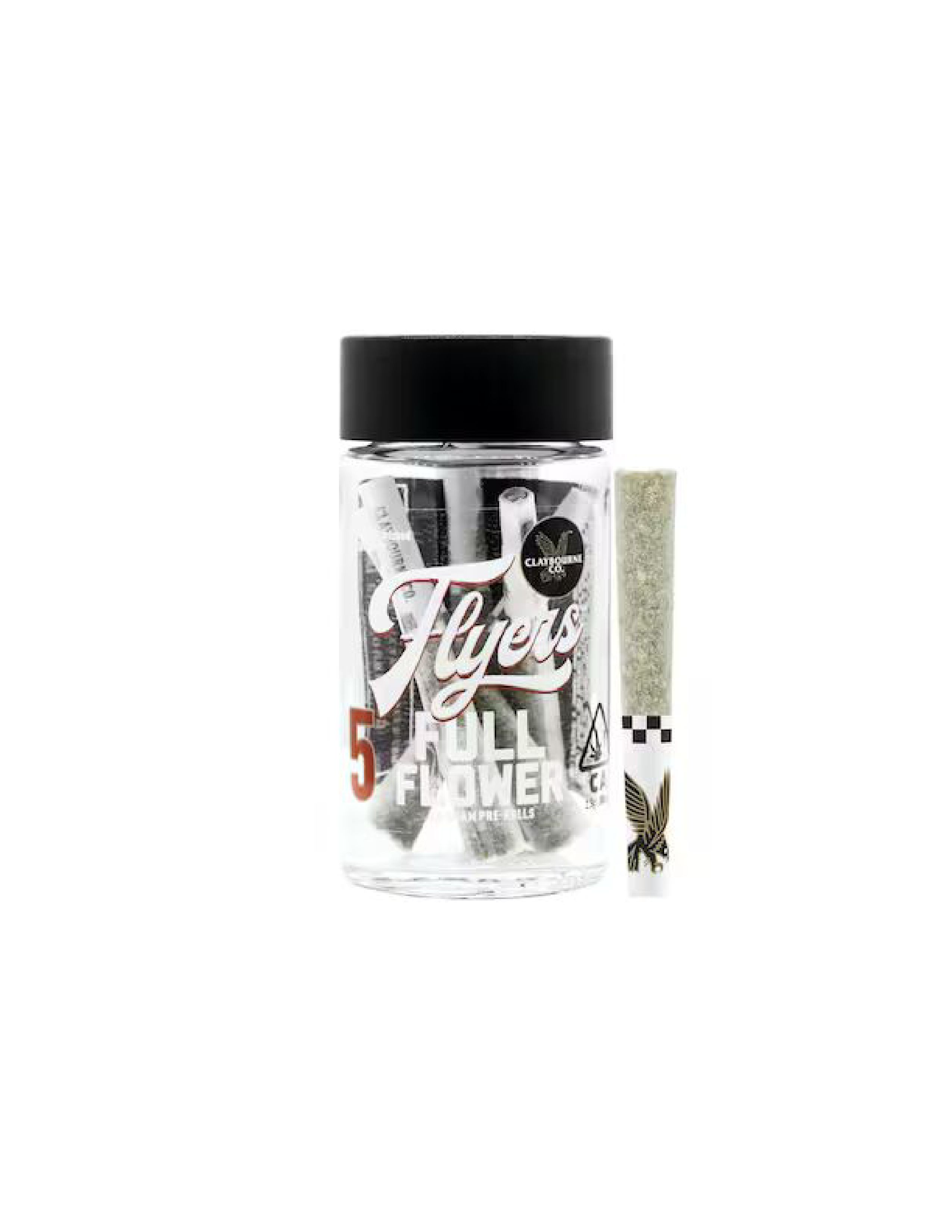 Photograph of product: Claybourne Co. - King Louis OG (Oui'd) Frosted Flyers 5pk Infused Preroll 2.5g