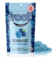 Photograph of product: Froot Blue Razz Dream Gummies 100mg