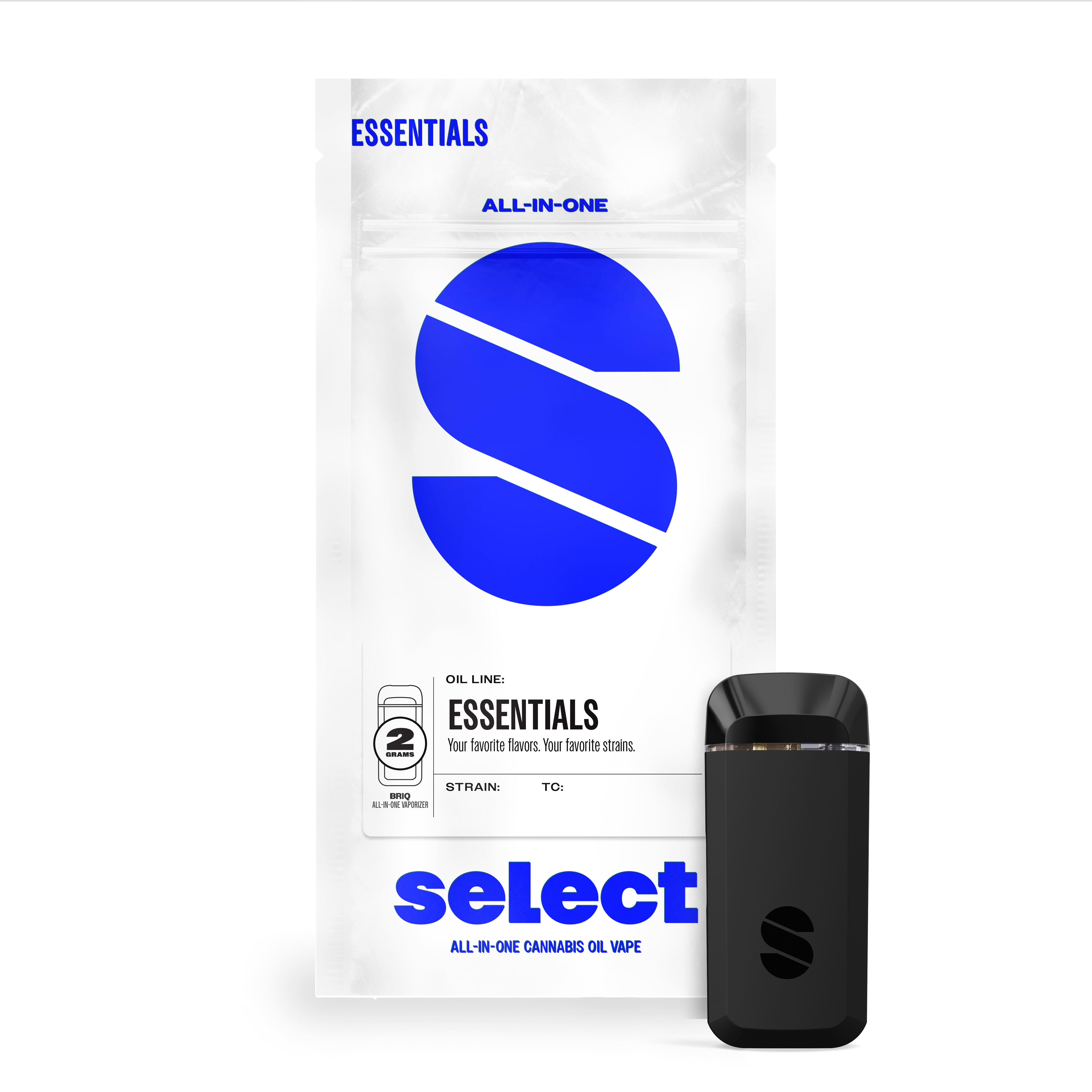 Photograph of product: Select Essentials - Electric Green Apple Briq Disposable - 2G