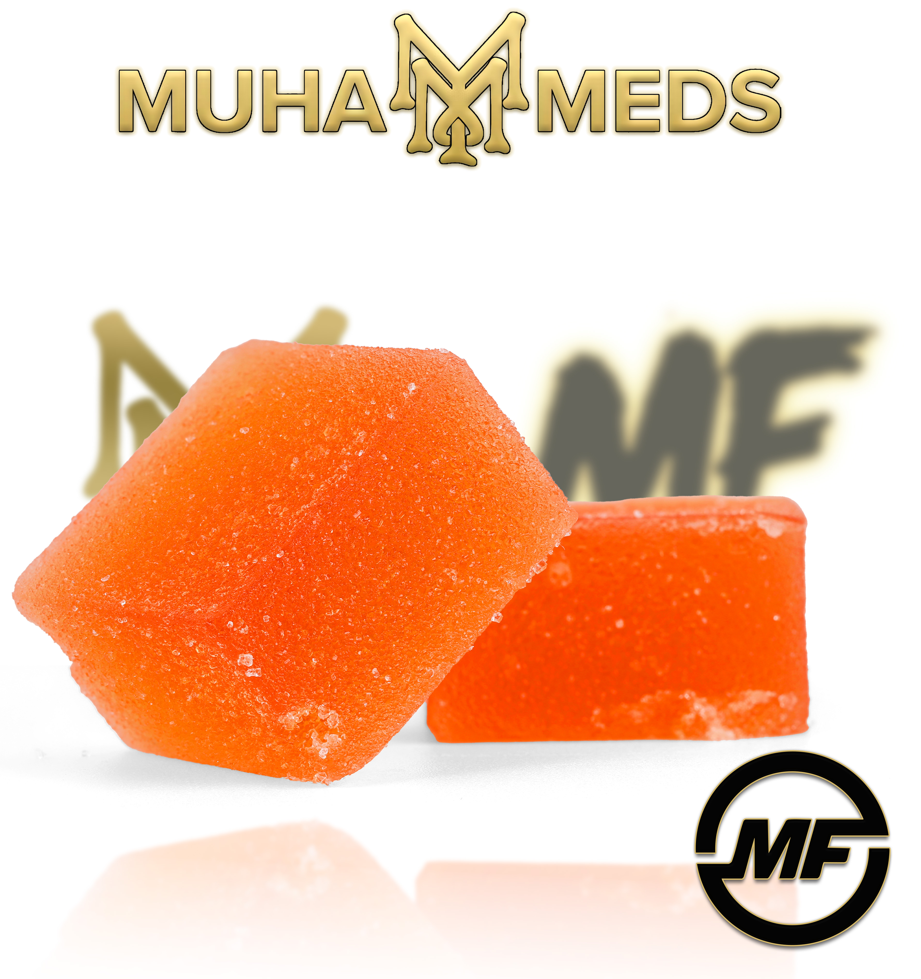 Photograph of product: Muha Meds Mambas | Raspberry Papaya | au chocolat Rosin Gummies | 200mg