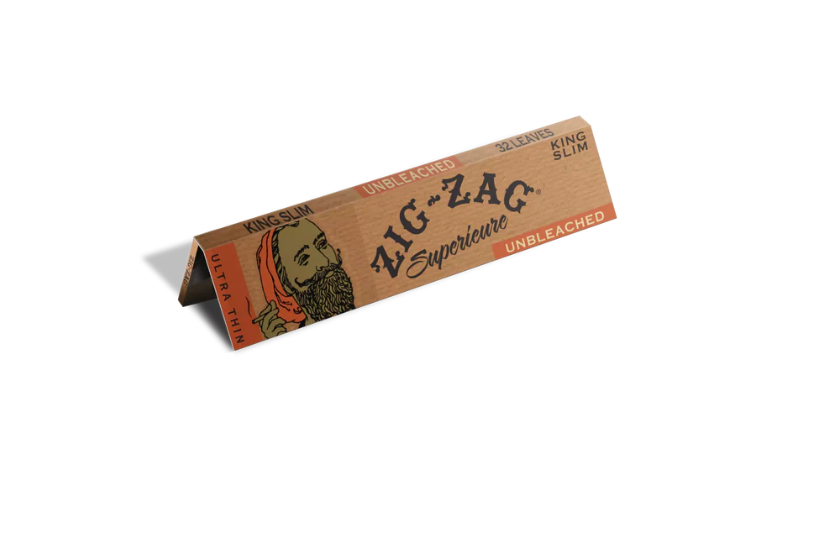 Photograph of product: ZIG ZAG UNBLEACHED KING ROLLING PAPERS