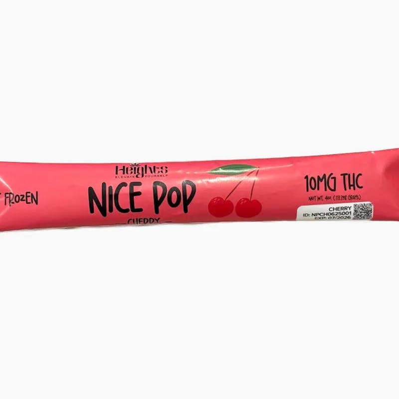Photograph of product: Nice Pop | Cherry | Ice Pop | 10mg
