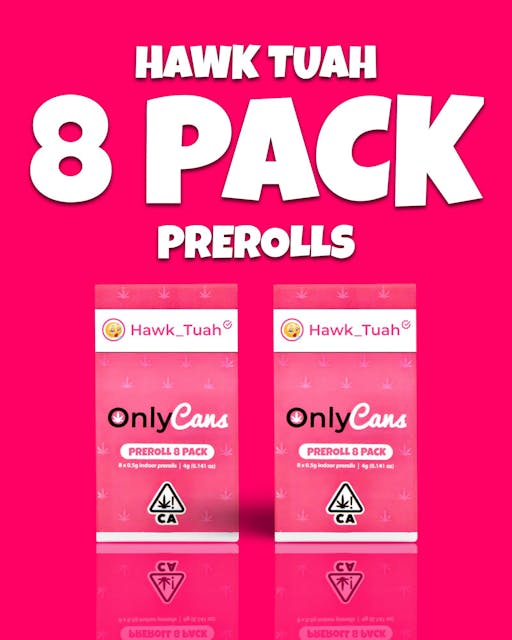 Photograph of product: 4G Pre-roll Hawk Tuah (8PK) - Hawk Tuah