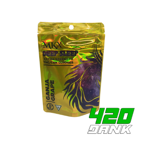Photograph of product: MKX - 200mg TH-oui/CBN Gummies - Blue Razz