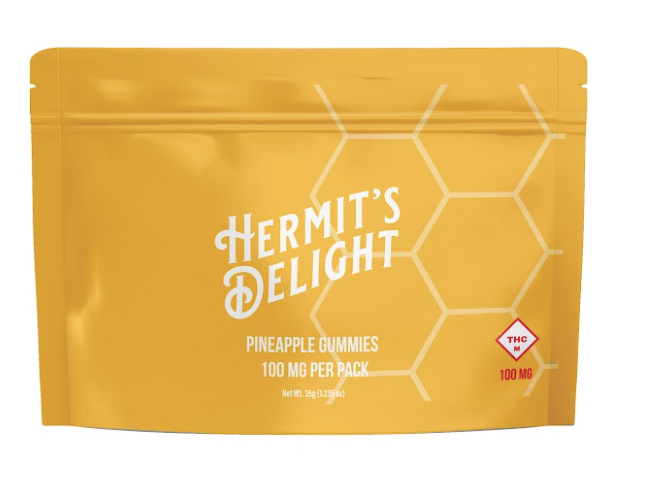 Photograph of product: Pineapple - Hermit's Delight - 100mg Gummies