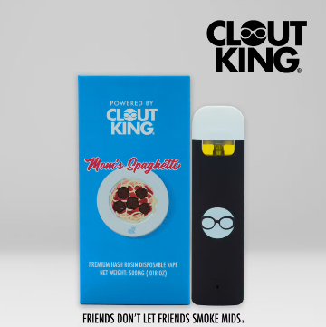 Photograph of product: Clout King - au chocolat Rosin Disposable - Mom's Spaghetti