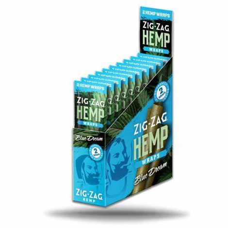Photograph of product: Zig Zag Hemp Wraps Blue Dream