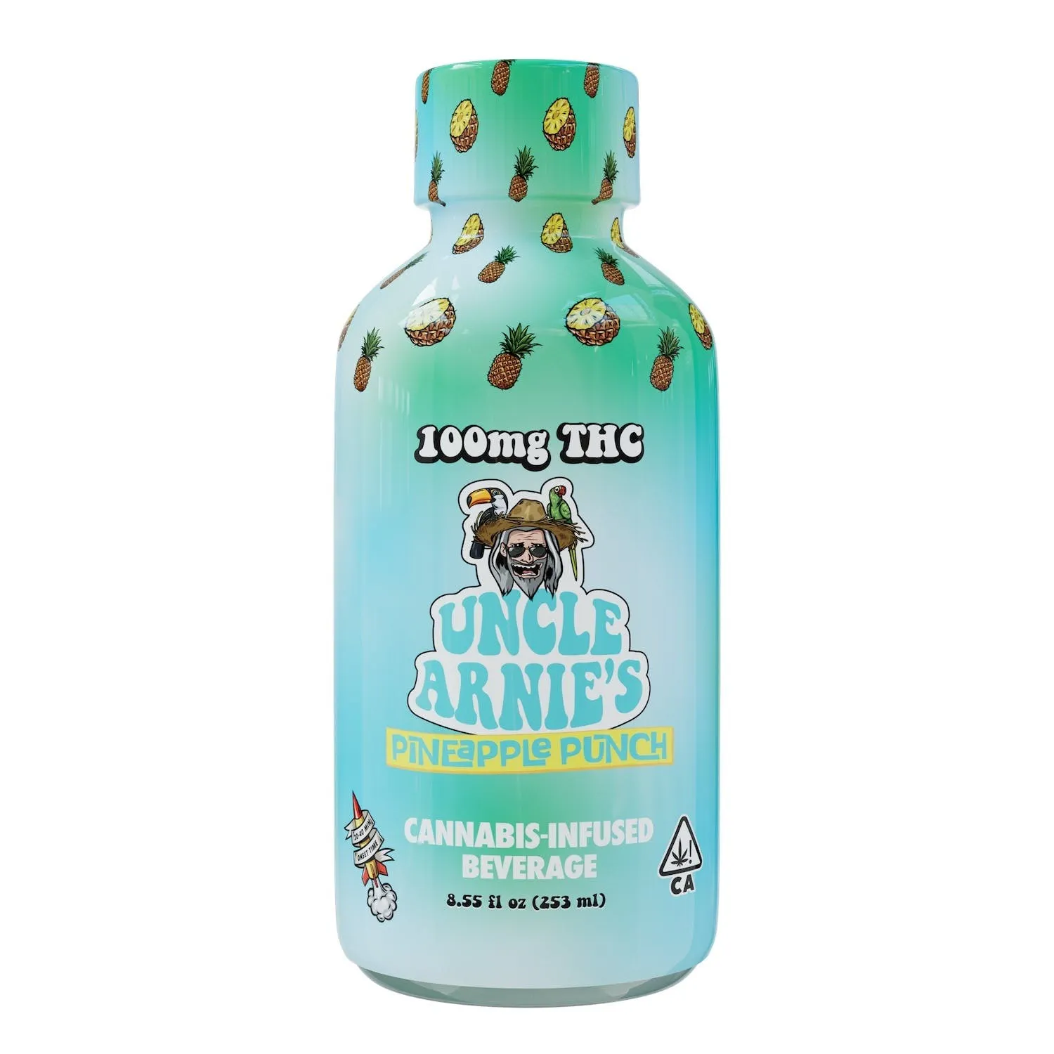 Photograph of product: UNCLE ARNIE'S Drink 100mg: Pineapple Punch