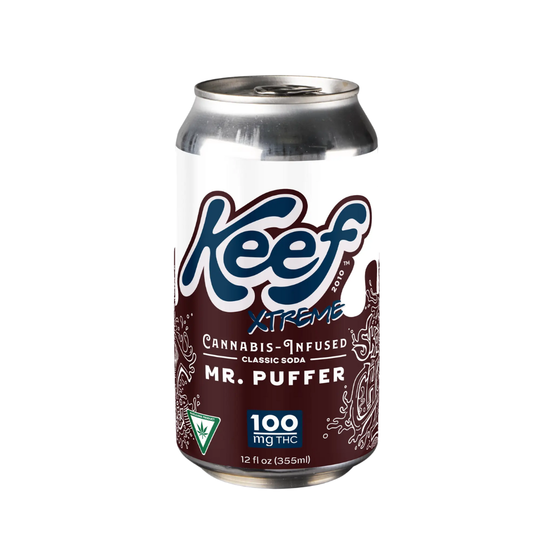 Photograph of Product: Keef - 100mg Xtreme Soda - Mr. Puffer