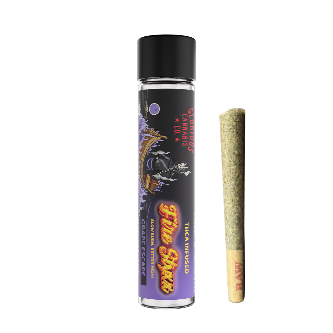 Photograph of product: Fire Styxx | Grape Escape Infused Pre-Roll | 1g