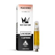 Photograph of product: West Coast Cure Peach Rings Live Resin 1000mg
