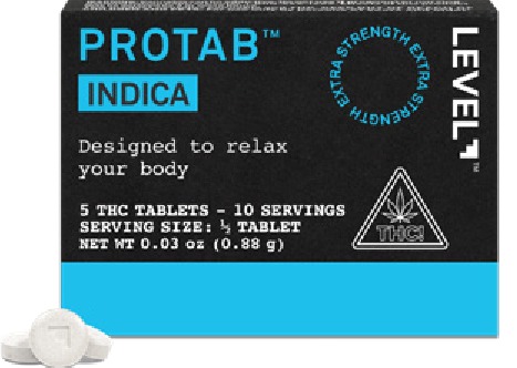 Photograph of product: LEVEL | PROTAB Oui'd | 100mgTH-oui | 5pk