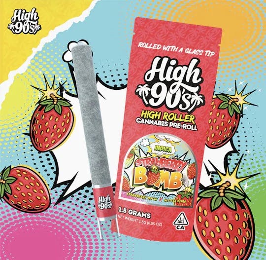 Photograph of product: Strawberry Bomb preroll 1.5g - 
