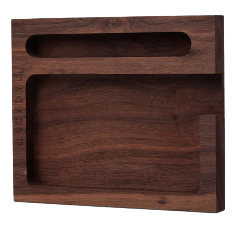 Photograph of product: Bearded | Wood Rolling Tray | Walnut