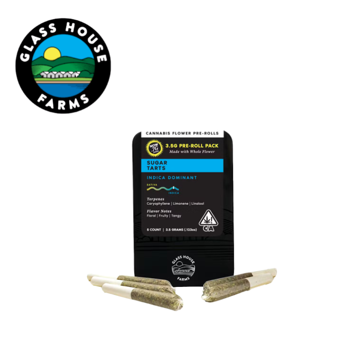 Photograph of product: SUGAR TARTS 3.5G 5 PACK PREROLLS