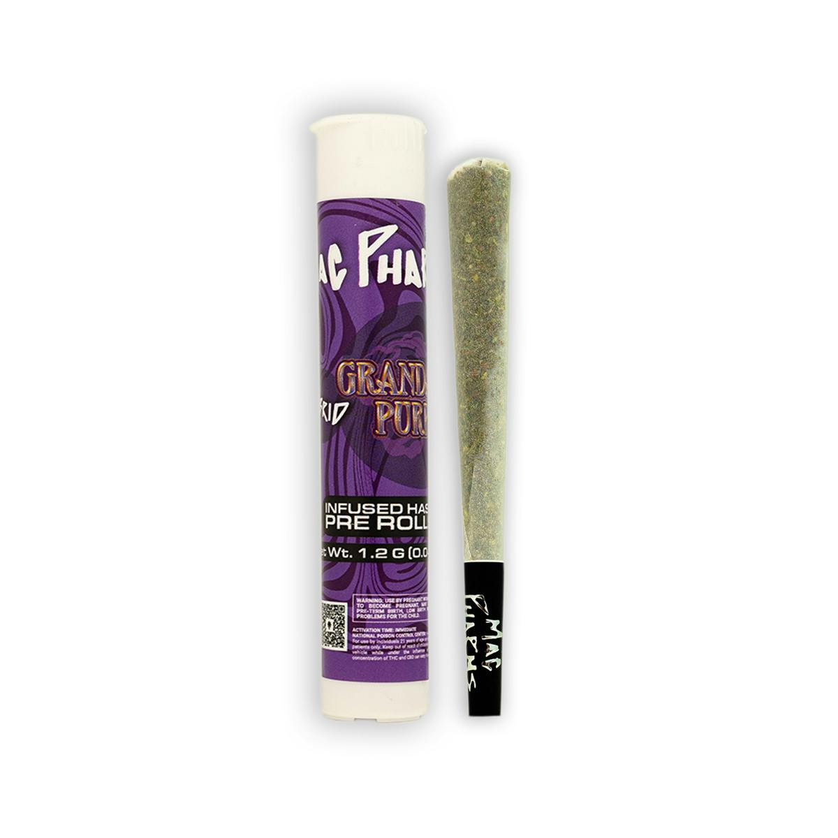 Photograph of product: Grandaddy Purple Infused Pre-Roll