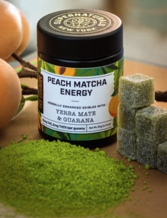 Photograph of product: Supernaturals | Peach Matcha Energy | Gummies | 10pk | 100mg