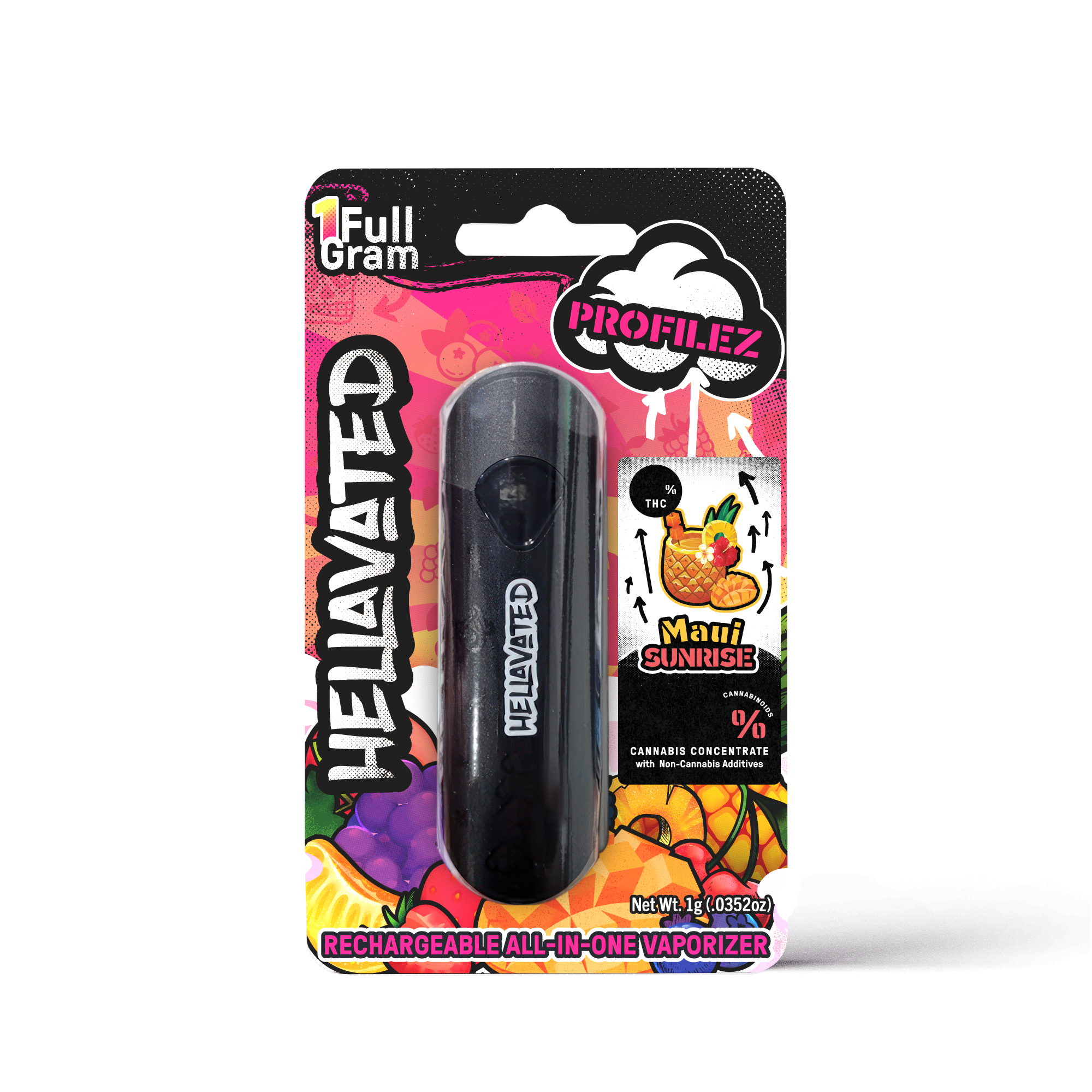 Photograph of product: Maui Sunrise Disposable Cloud Bar Vape Pen 1g