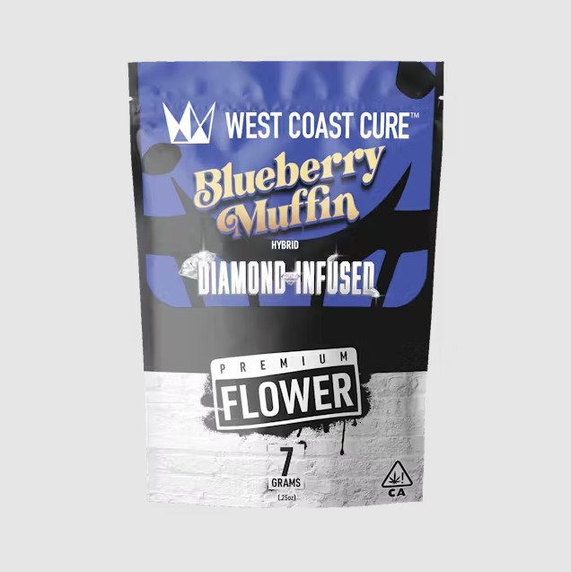 Photograph of product: West Coast Cure | Infused Flower | Blueberry Muffin - 7g