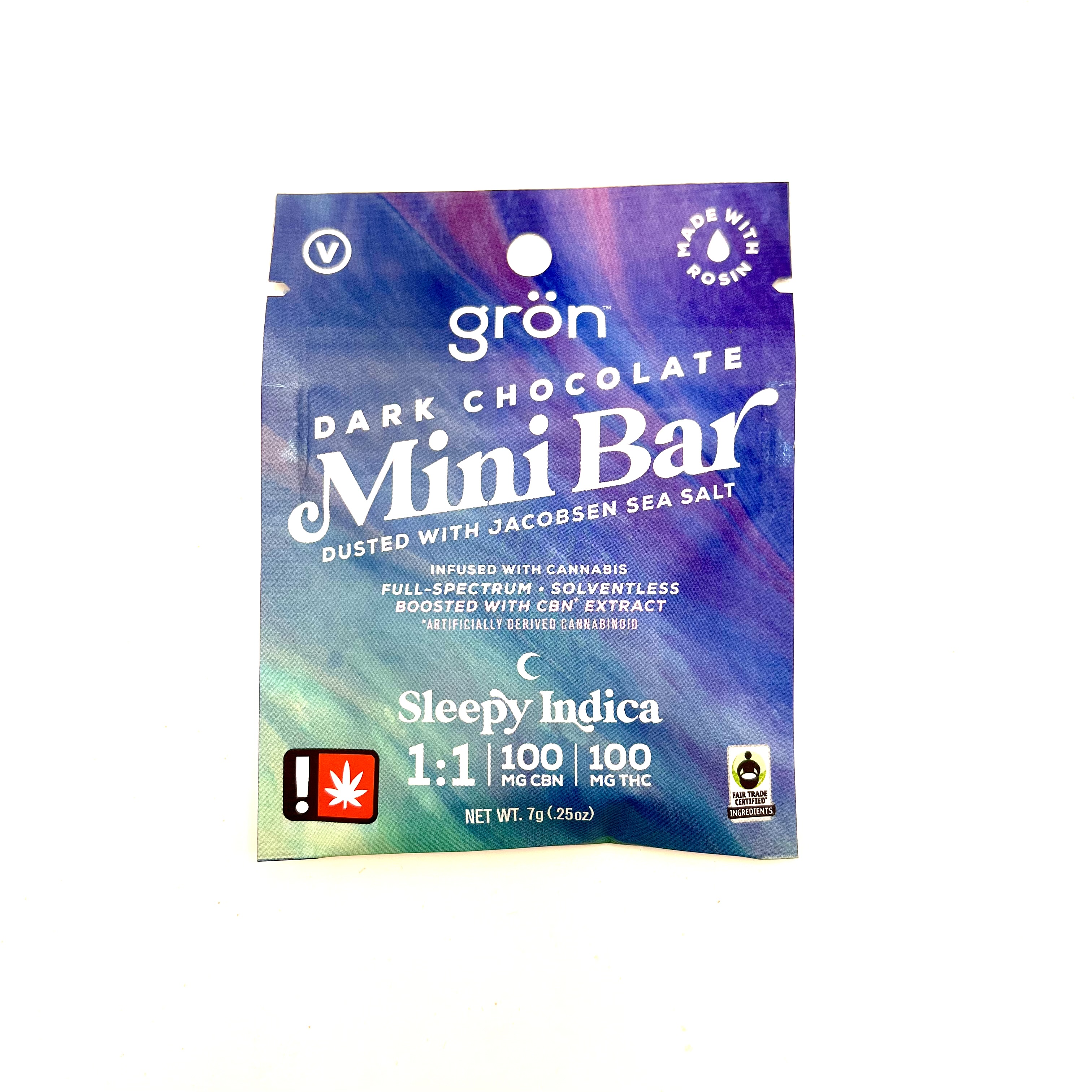 Photograph of product: Gron Chocolate | TH-oui/CBN 1:1 Dark Chocolate Mini