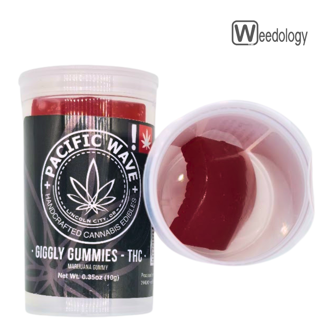 Photograph of product: Pacific Wave 100mg WATERMELON Giggly Gummy