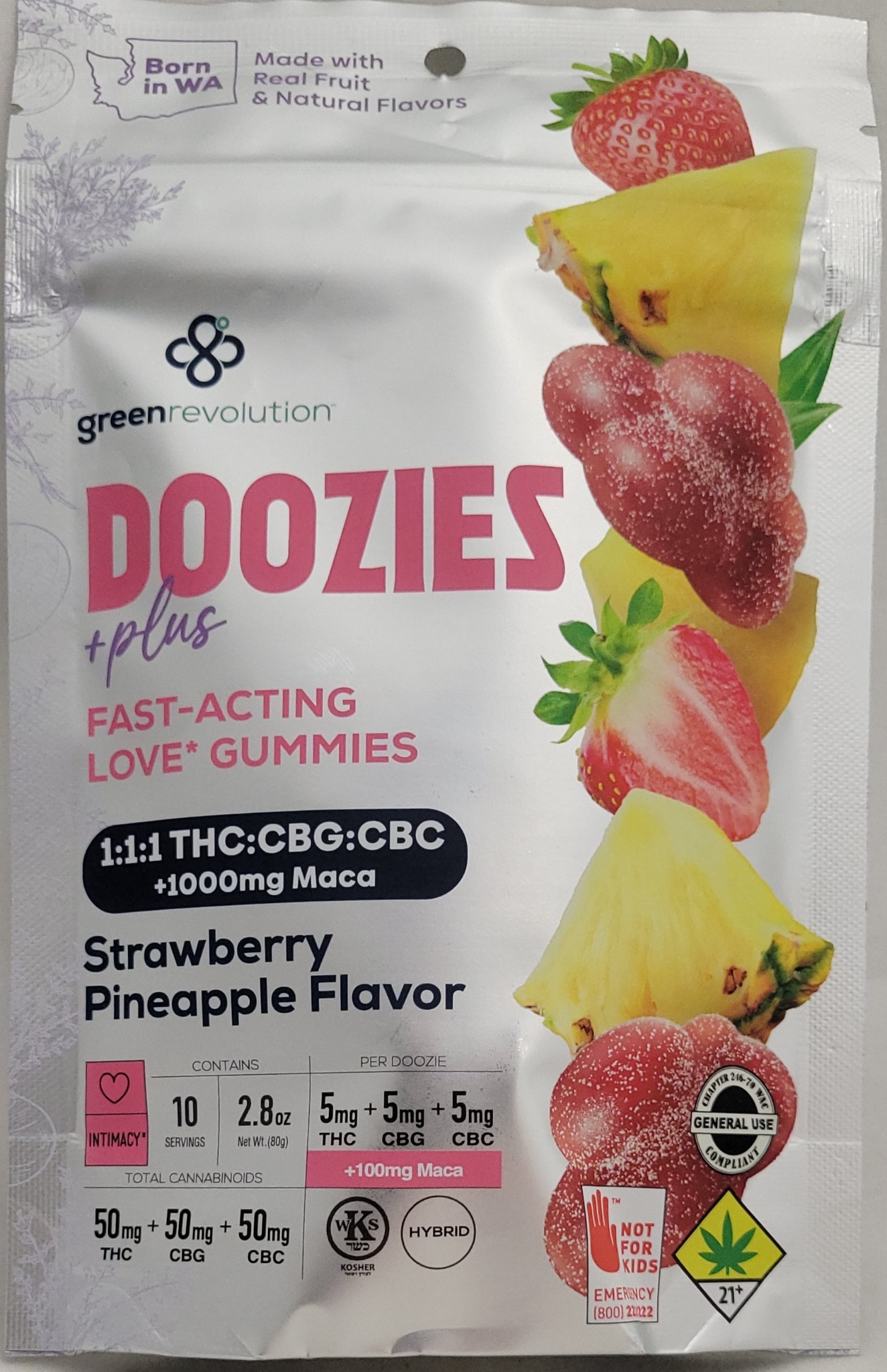 Photograph of Product: Strawberry Pineapple + Maca | 10 Pack *General Use Compliant*