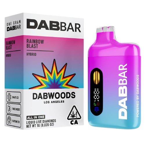 Photograph of product: Dabwoods | Rainbow Blast Liquid Diamonds All-In-One | 1g