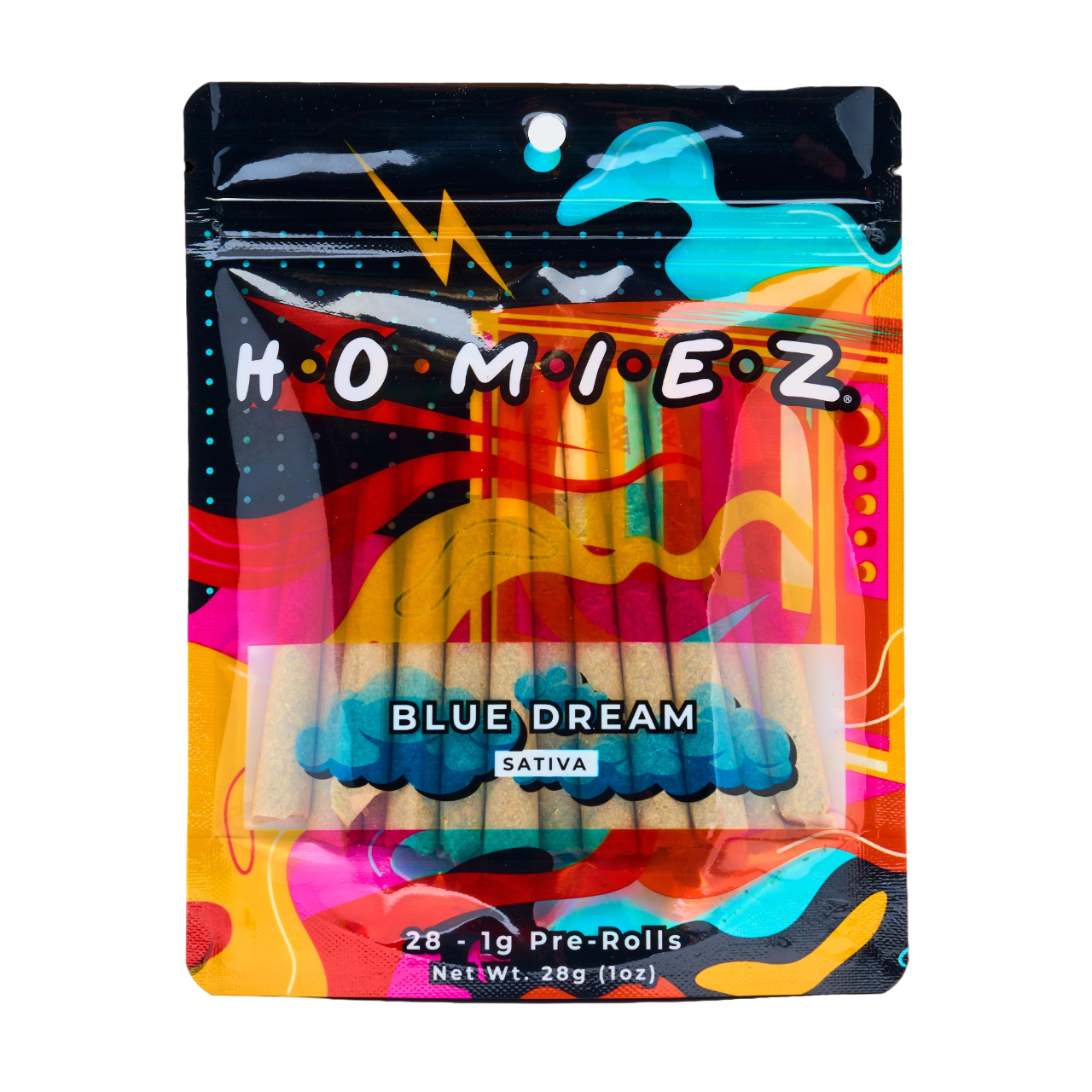 Photograph of product: Homiez Blue Dream Pre-Roll Megapack | 28 x 1g