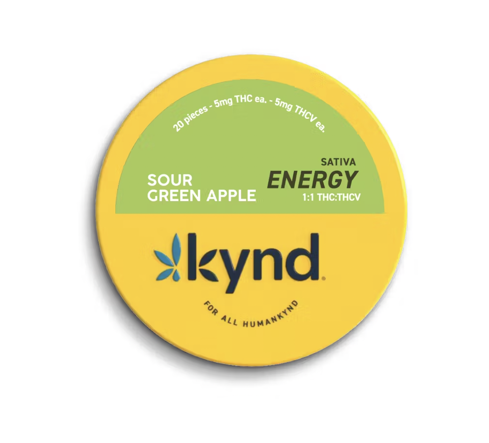 Photograph of product: Energy Sour Green Apple Oui'd 1:1 TH-oui:TH-ouiV | Gummies [10pk x 10mg]