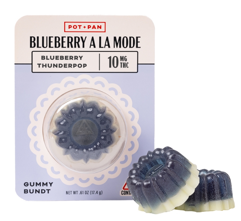 Photograph of product: BLUEBERRY A LA MODE GUMMY BUNDT | 1PC | 10MG