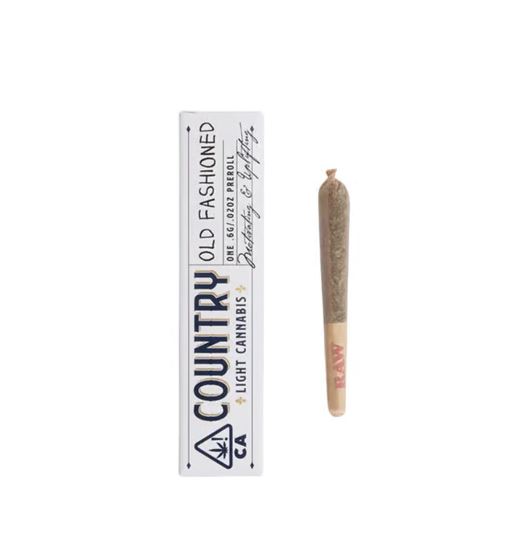 Photograph of Product: Country - Old Fashioned - 1:1 CBD:THC Pre-Roll